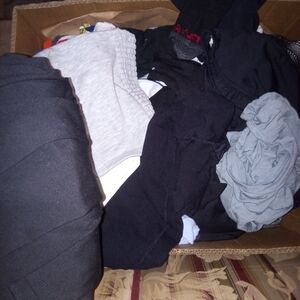 Men's Black and Gray Underwear Set